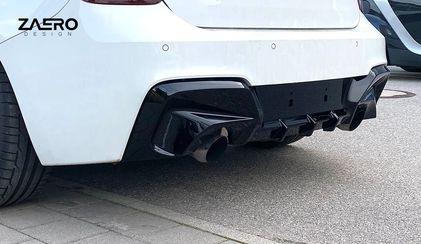 Zaero Design EVO-1 Diffusor für BMW 1er F20 | F21 - M135 (M‑Paket, Pre‑LCI)