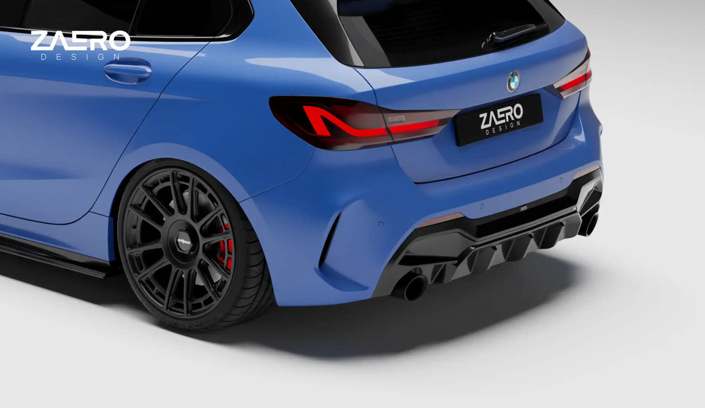 Zaero Design EVO-1 Diffusor für BMW 1er F40 - 118d | 120i/120d | 125 | 128ti | M135i