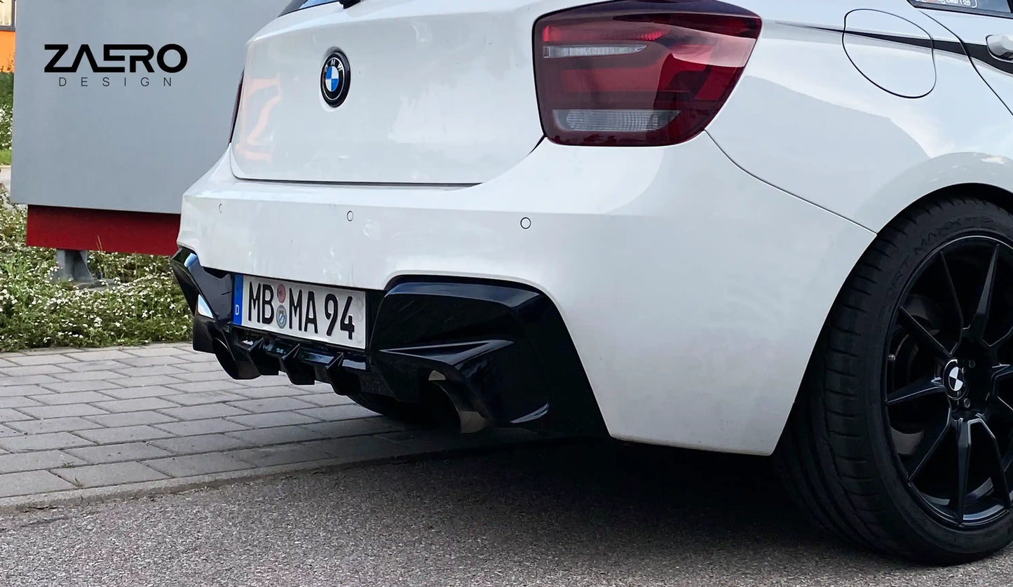 Zaero Design EVO-1 Diffusor für BMW 1er F20 | F21 - M135 (M‑Paket, Pre‑LCI)