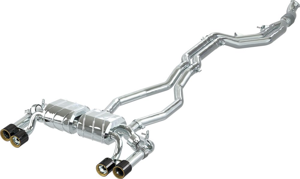 Capristo Klappenabgasanlage BMW M2 F87 Seitenansicht