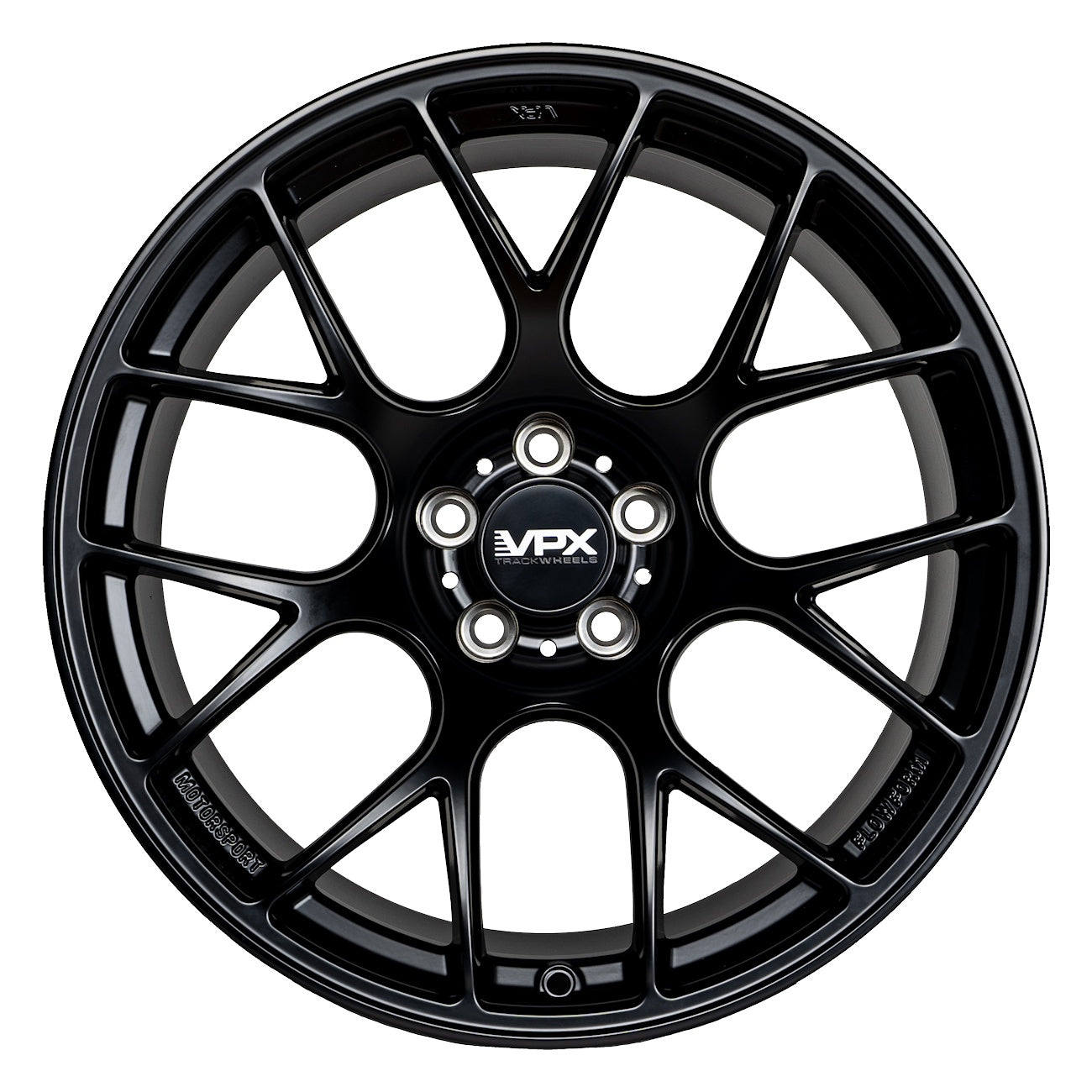 VPX Trackwheels TT.1 Schwarz Matt – Detailansicht