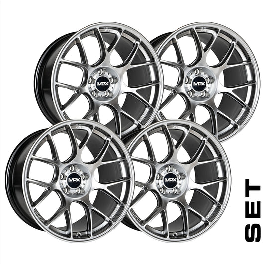 VPX Trackwheels TT.1 Liquid Silber Felgensatz 20/21 Zoll
